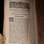 1633 Turkish Letters of Busbecq Turkey Constantinople Ottoman Turks War Sultans