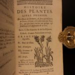 1726 Flowers & Plants of Europe BOTANY Caspar Bauhin Pinax Illustrated 2v SET