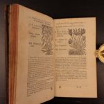 1726 Flowers & Plants of Europe BOTANY Caspar Bauhin Pinax Illustrated 2v SET