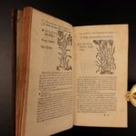 1726 Flowers & Plants of Europe BOTANY Caspar Bauhin Pinax Illustrated 2v SET