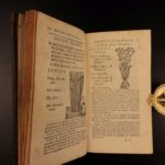 1726 Flowers & Plants of Europe BOTANY Caspar Bauhin Pinax Illustrated 2v SET