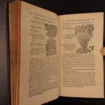 1726 Flowers & Plants of Europe BOTANY Caspar Bauhin Pinax Illustrated 2v SET