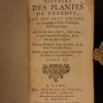 1726 Flowers & Plants of Europe BOTANY Caspar Bauhin Pinax Illustrated 2v SET