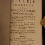 1787 Adonhiramite Freemasonry Masonic Rites Ritual Guillemain Franc MacРњВ§onnerie
