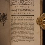 1787 Adonhiramite Freemasonry Masonic Rites Ritual Guillemain Franc MacРњВ§onnerie