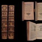 1726 Flowers & Plants of Europe BOTANY Caspar Bauhin Pinax Illustrated 2v SET