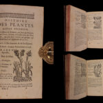 1726 Flowers & Plants of Europe BOTANY Caspar Bauhin Pinax Illustrated 2v SET