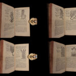 1726 Flowers & Plants of Europe BOTANY Caspar Bauhin Pinax Illustrated 2v SET