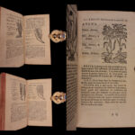 1726 Flowers & Plants of Europe BOTANY Caspar Bauhin Pinax Illustrated 2v SET