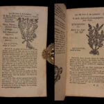 1726 Flowers & Plants of Europe BOTANY Caspar Bauhin Pinax Illustrated 2v SET
