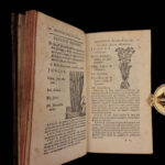 1726 Flowers & Plants of Europe BOTANY Caspar Bauhin Pinax Illustrated 2v SET