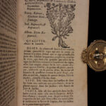 1726 Flowers & Plants of Europe BOTANY Caspar Bauhin Pinax Illustrated 2v SET