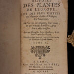 1726 Flowers & Plants of Europe BOTANY Caspar Bauhin Pinax Illustrated 2v SET
