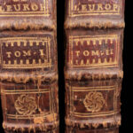 1726 Flowers & Plants of Europe BOTANY Caspar Bauhin Pinax Illustrated 2v SET