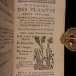 1726 Flowers & Plants of Europe BOTANY Caspar Bauhin Pinax Illustrated 2v SET