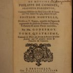 1723 Memoires of Philippe Commines King Louis IX France Political Philosophy SET