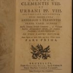 1735 1st ed Cardinal Annibale Albani Catholic Rites Liturgy Pontificale Romanum