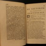 1735 1st ed Cardinal Annibale Albani Catholic Rites Liturgy Pontificale Romanum