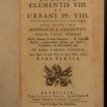 1735 1st ed Cardinal Annibale Albani Catholic Rites Liturgy Pontificale Romanum