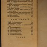 1735 1st ed Cardinal Annibale Albani Catholic Rites Liturgy Pontificale Romanum