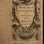 1670 Habsburg Memoirs AUSTRIA Leopold II Holy Roman Empire 2v SET European Wars