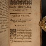 1632 Guibert’s Charitable Physician Remedies Homeopathy Medicine Alchemy Drugs