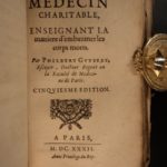 1632 Guibert’s Charitable Physician Remedies Homeopathy Medicine Alchemy Drugs