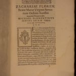 1567 1st ed Poccianti Monastic Order of Servites Catholic Virgin Mary Mariology