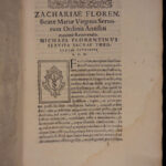 1567 1st ed Poccianti Monastic Order of Servites Catholic Virgin Mary Mariology