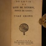 1693 1st ed Louis of Bourbon Prince of Conde France WAR French Battles 2v Set