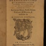1557 1st ed Life of Pope Leo X Adrian VI Catholic Papacy Vatican Pompeo Colonna