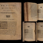 1565 History of Caesar Maggi of Naples WARS of Italy Italian Military Contile