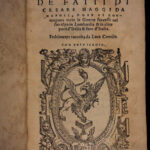 1565 History of Caesar Maggi of Naples WARS of Italy Italian Military Contile