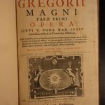1615 HUGE FOLIO Pope Gregory I Great MIRACLES Greek Monastics Catholic Dialogues