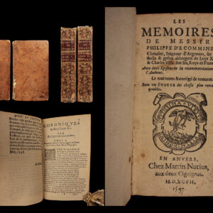 1597 Memoires of Philippe Commines King Louis XI France Charles VIII Political