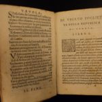 1575 History of Genoa ITALY Foglietta Italian Genova Milan Economics Politics