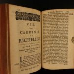 1696 Cardinal Richelieu French Catholic Church ARMORIAL PROVENANCE Binding SET