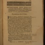 1663 Saint Louis IX of France CRUSADES Pinsson des Riolles Pragmatic Sanction