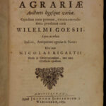1674 1ed Willem Goes Agriculture Gardening Rural Economics Farming Illustrated