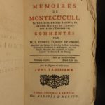 1756 Memoirs of General Montecuccoli Military Turkish Wars Ottoman Turks 3v SET