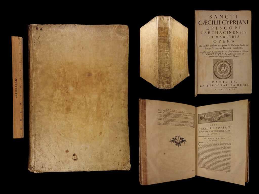 1726 complete works of cyprian bishop of carthage africa martyrology martyrdom | <em>an 18<sup>th</sup>-century printings of the works of cyprian. </em> cyprian (c. 200 –  258 ad) was bishop of carthage and an important early christian writer, many of whose latin works are extant. He was born around the beginning of the 3rd century in north africa, perhaps at carthage, where he received a classical education. We find this same rare book elsewhere at $1,700 <u> </u>