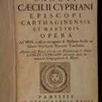 1726 Complete Works of CYPRIAN Bishop of Carthage Africa Martyrology Martyrdom