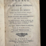 1787 1ed Good Hope Voyages Sparrman Captain Cook MAPS Illustrated 3v SET Africa