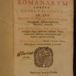 1659 Rosinus Antiquitatum Romanarum ROME Antiquities Caesars MAP Archaeology
