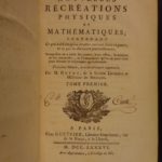 1786 Occult Physics MAGIC Lantern Tricks Electricity Conjuring GUYOT Mirrors 3v