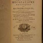 1786 Occult Physics MAGIC Lantern Tricks Electricity Conjuring GUYOT Mirrors 3v