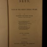 1856 1ed Harriet Beecher Stowe DRED Dismal Swamp Anti Slavery Abolitionist 2v