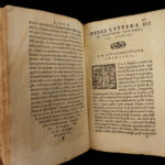 1550 Italian Letters of Claudio Tolomei on Poetry Woodcut MAP Mount Argentario