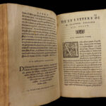1550 Italian Letters of Claudio Tolomei on Poetry Woodcut MAP Mount Argentario