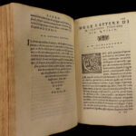1550 Italian Letters of Claudio Tolomei on Poetry Woodcut MAP Mount Argentario